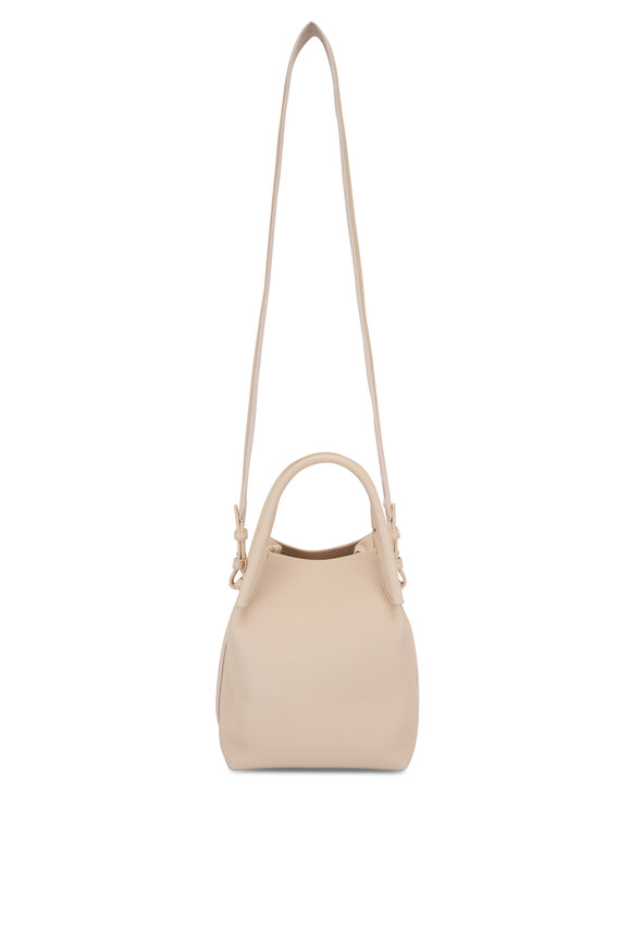 Loro Piana Small Bale Creamed Honey & Sun Gold Bucket Bag