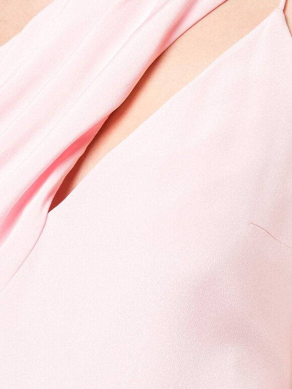 Cushnie - Peony Silk One Shoulder Sleeveless Draped Top