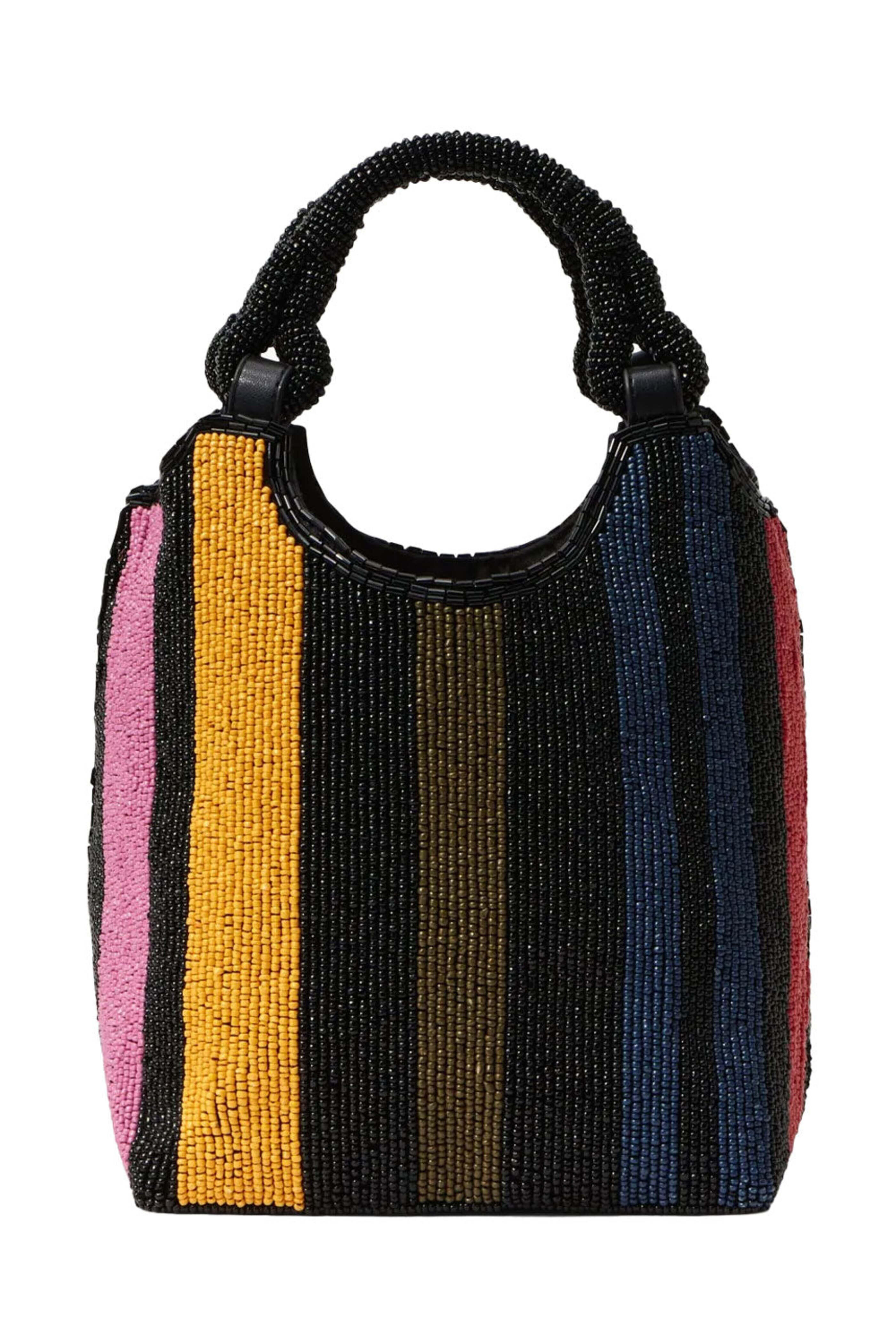 Staud - Beaded Cote Bag in Mosaic Stripe
