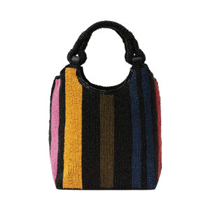 Staud - Beaded Cote Bag in Mosaic Stripe | Mitchell Stores