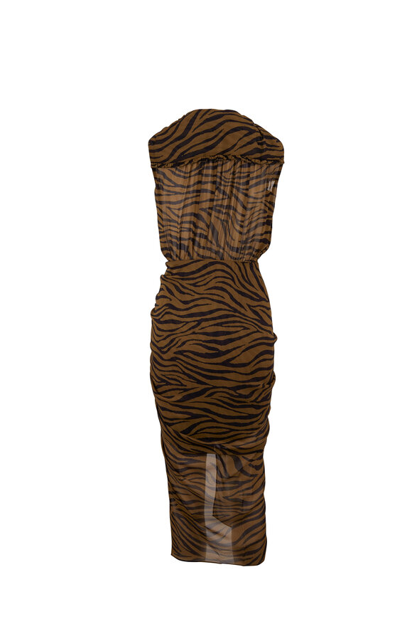 Veronica Beard - Teagan Zebra Print Sleeveless Dress