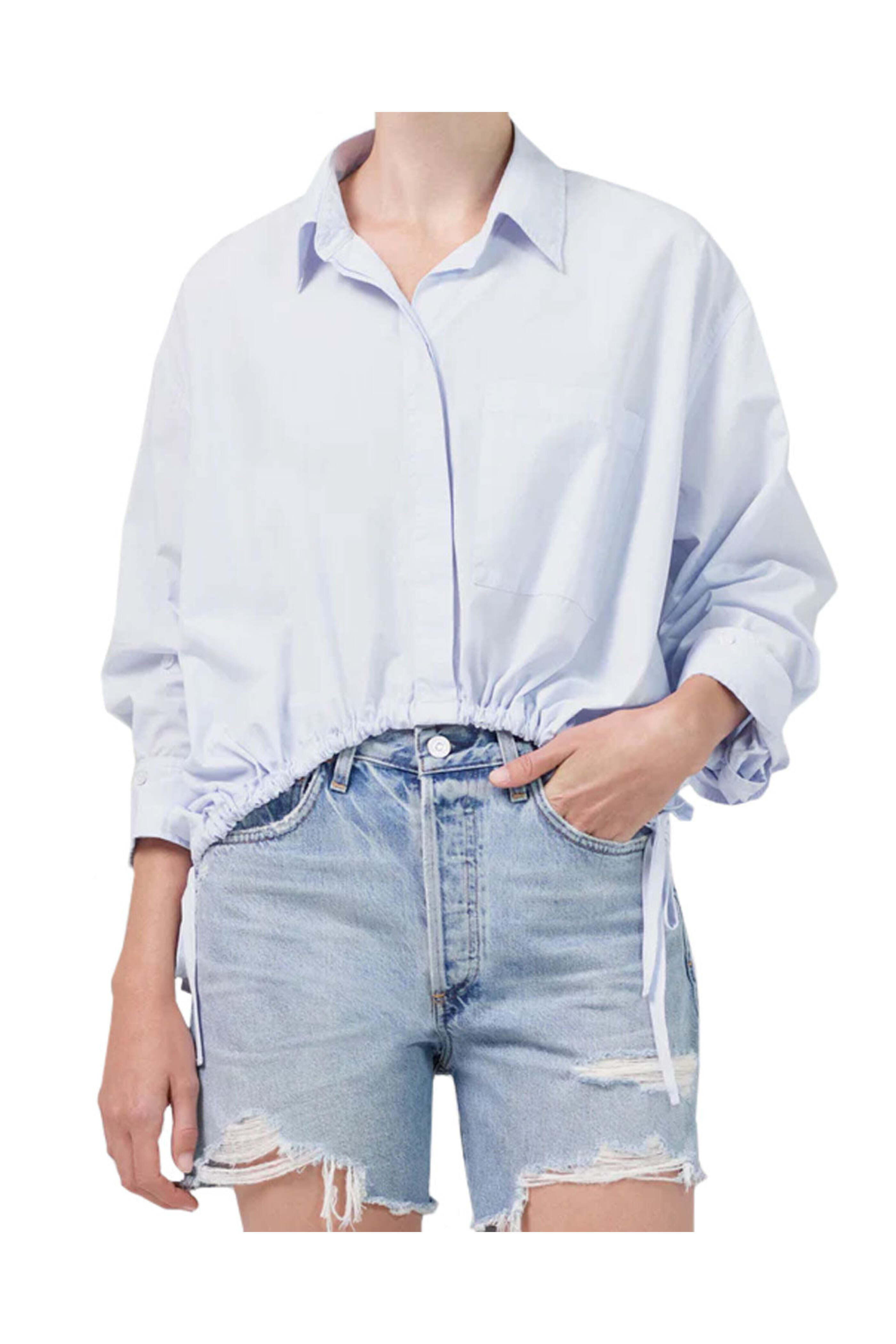 Citizens of Humanity - Santa Cruz Blue Drawstring Alexandra Shirt