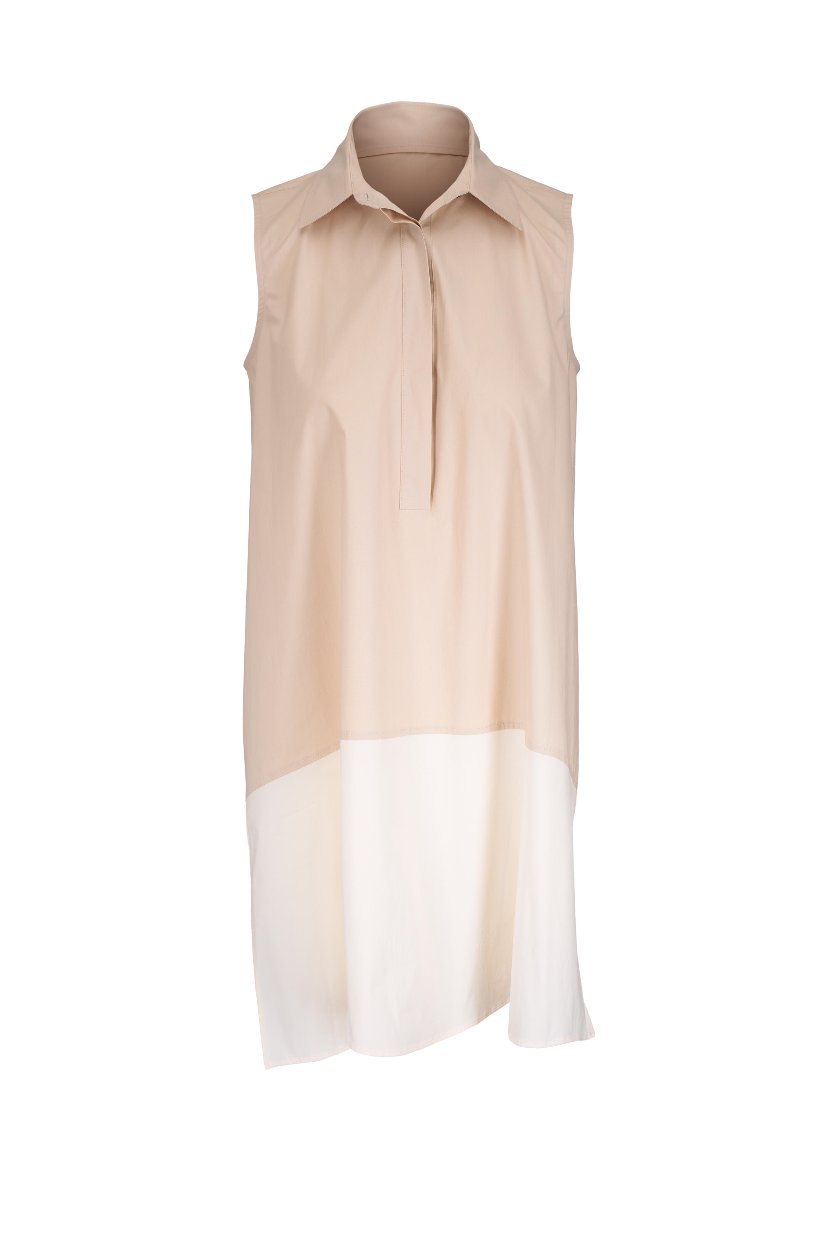 Antonelli - Minnesota Ivory & Khaki Two Tone Mini Dress