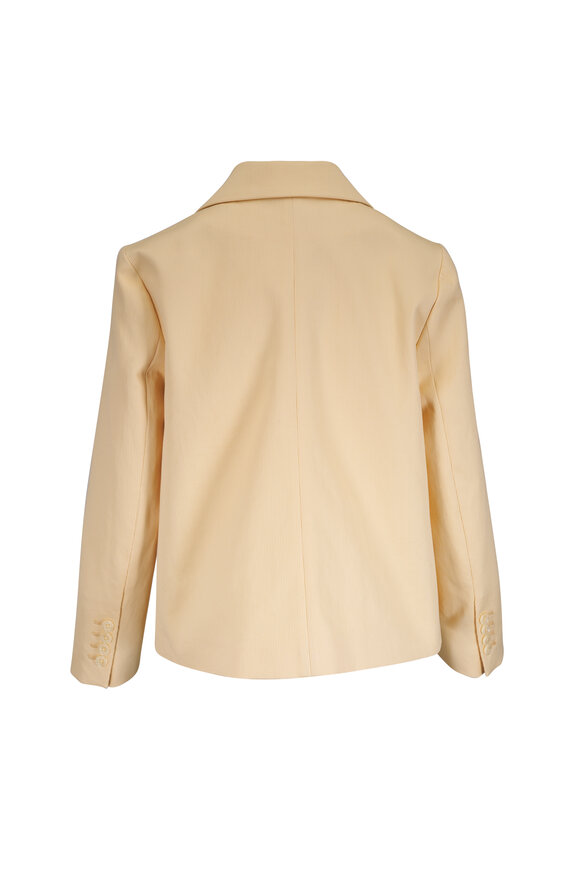Dorothee Schumacher Modern Structure Bisque Cropped Cotton Blazer - view 3
