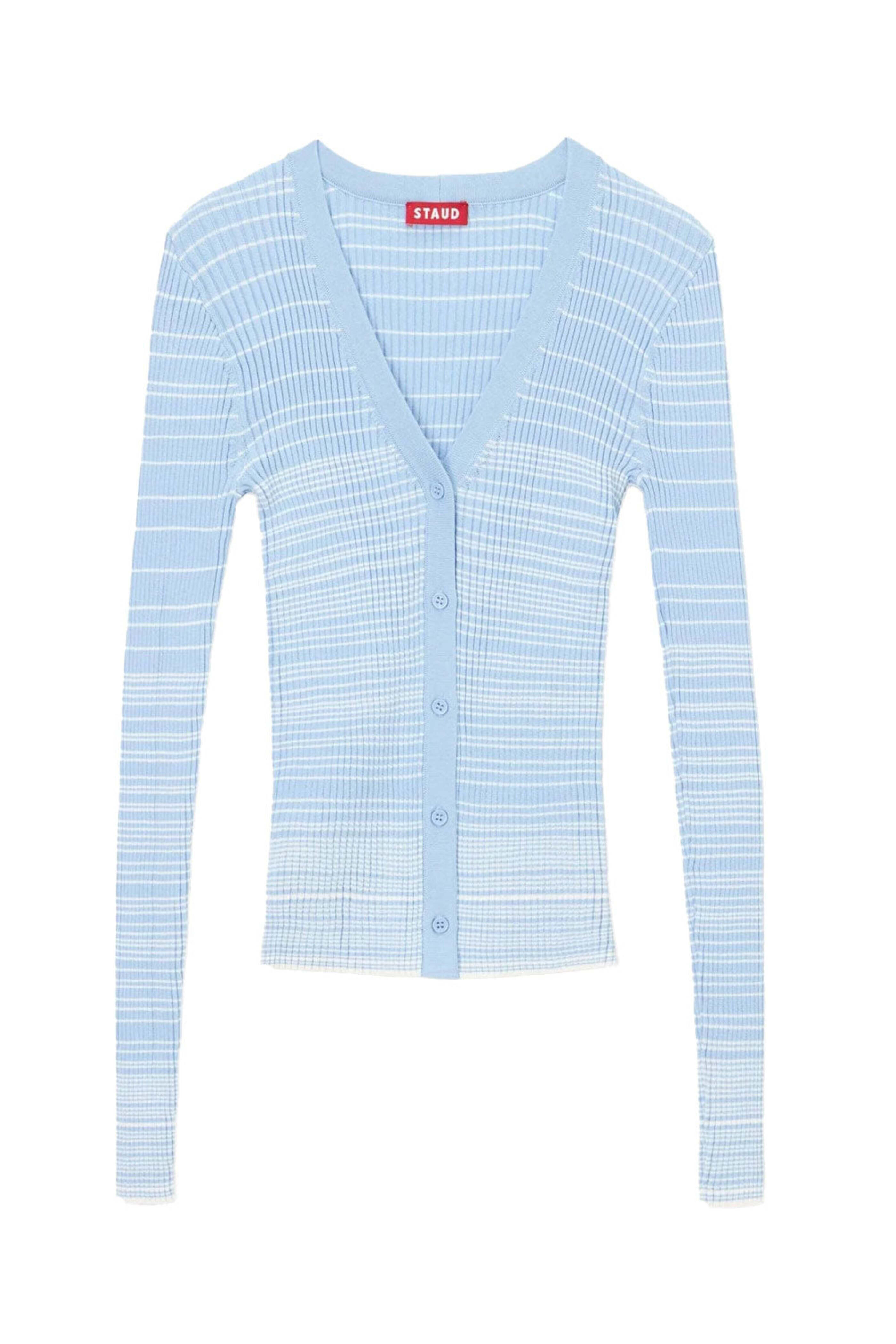 Staud - Blue and White Cargo Sweater