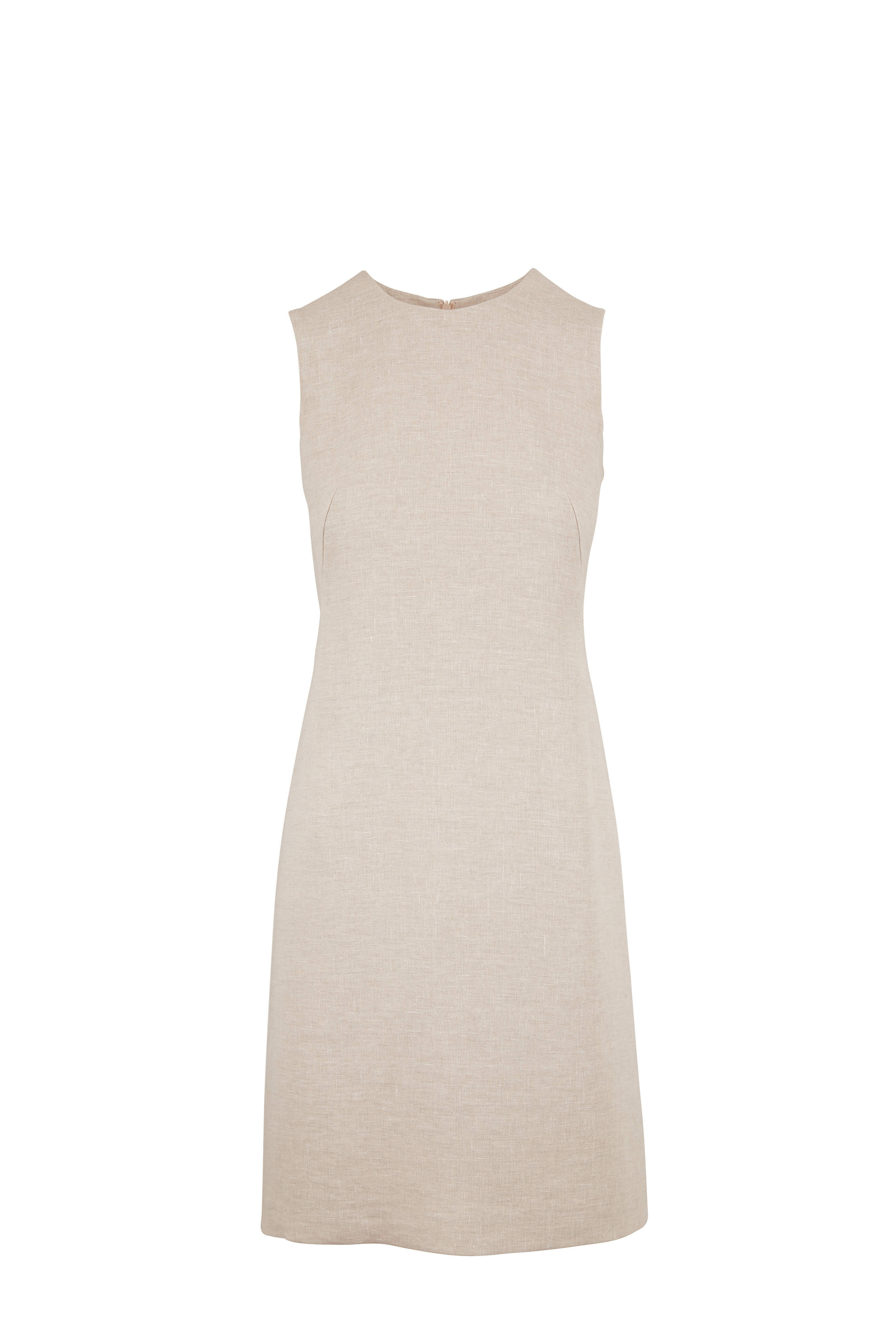 Akris - Canvas Linen Sleeveless Sheath Dress