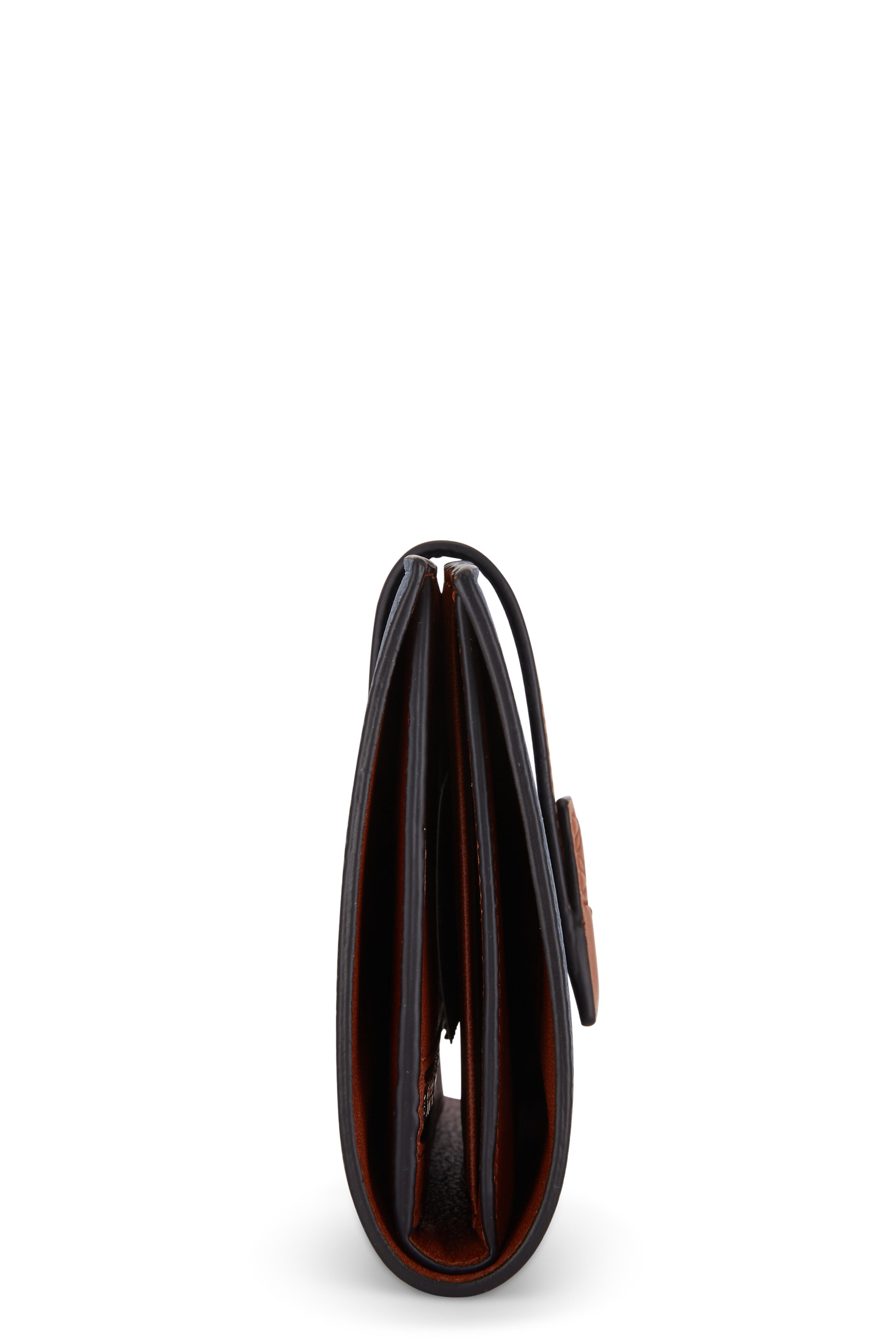 Loewe - Vertical Oat & Tan Leather Medium Wallet