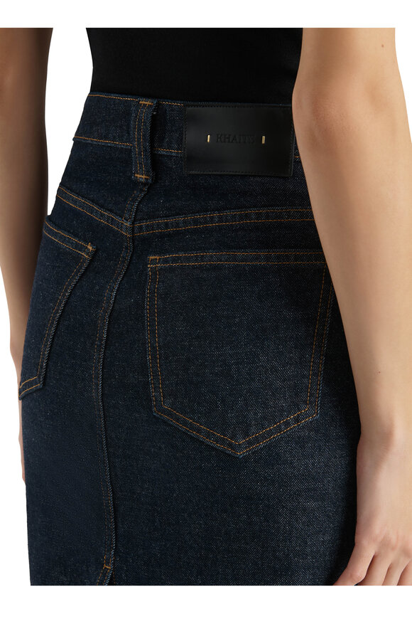 Khaite Kendra Benson Denim Skirt - view 5