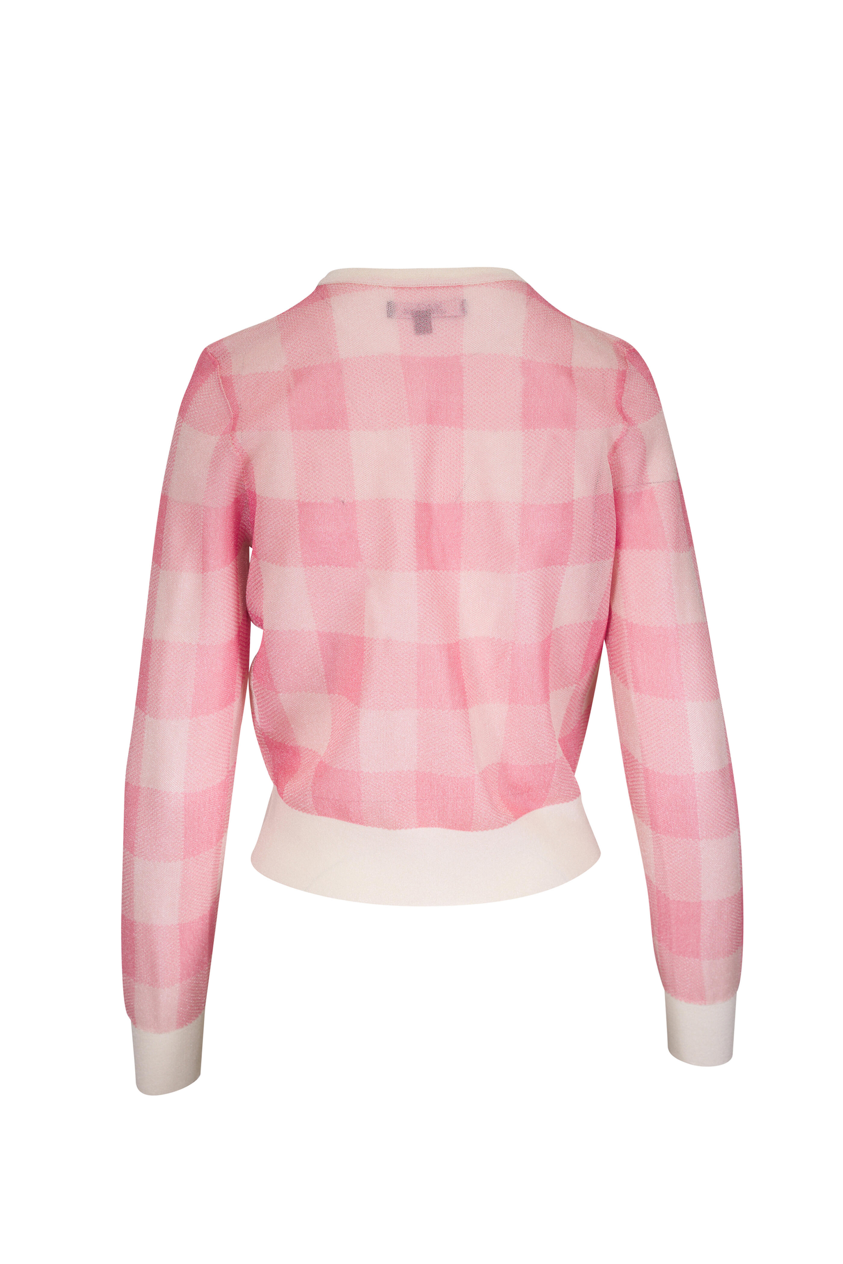 Lela Rose - Poppy Plaid Sheer Knit Cardigan | Mitchell Stores Lela Rose - Poppy Plaid Sheer Knit Cardigan | Mitchell Stores