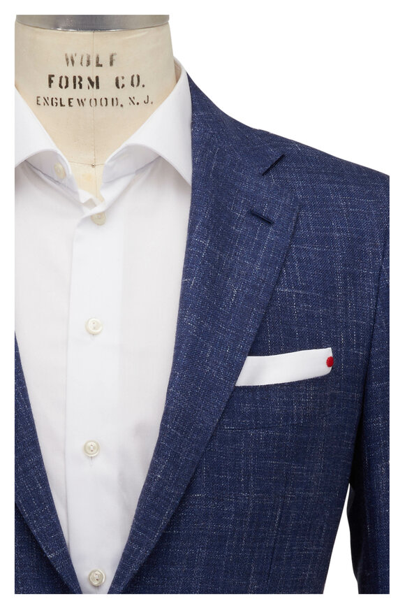 Kiton - Blue Wool Blend Sportcoat