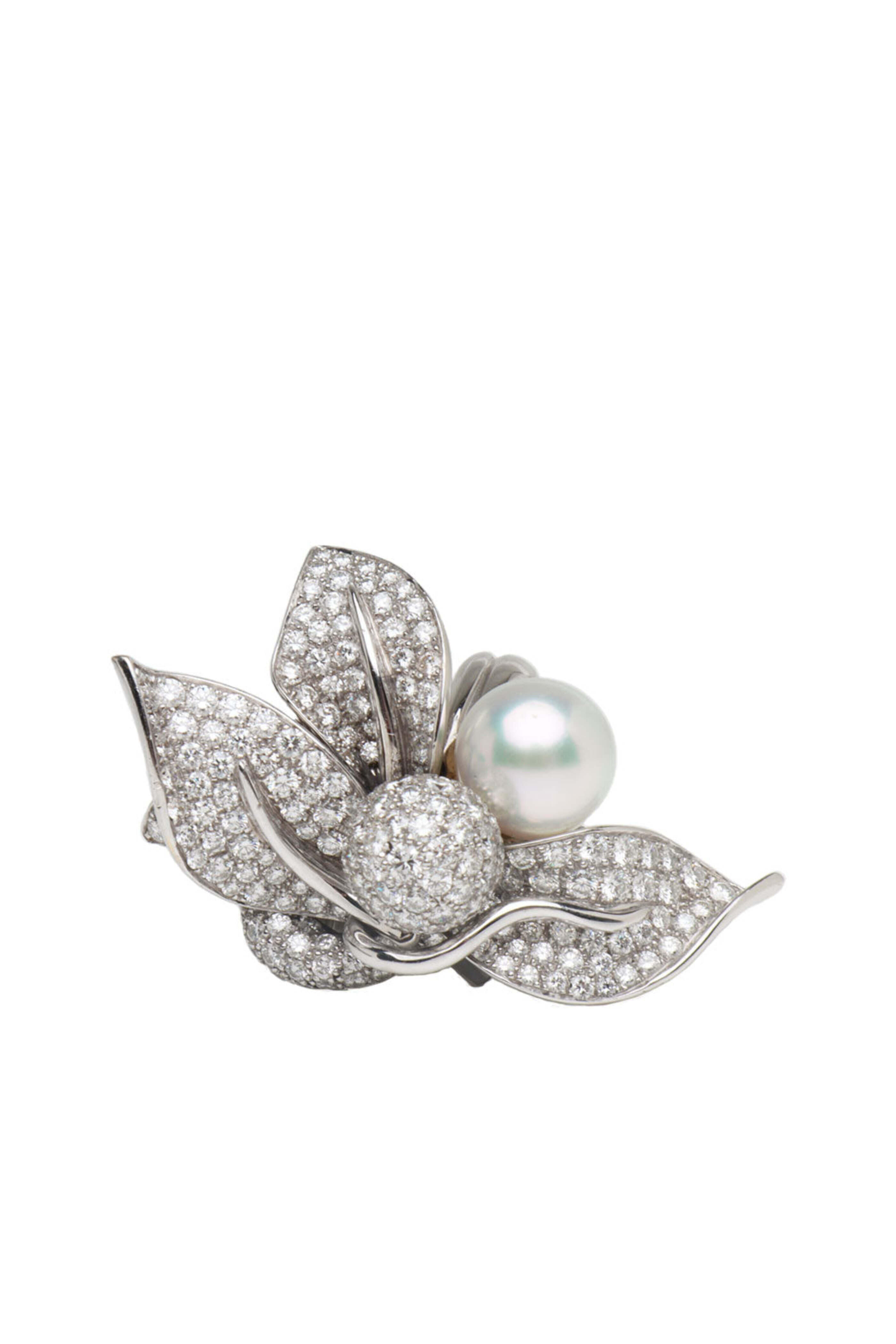 Garnazelle - Feedebois Diamond and Pearl Ring - view 1
