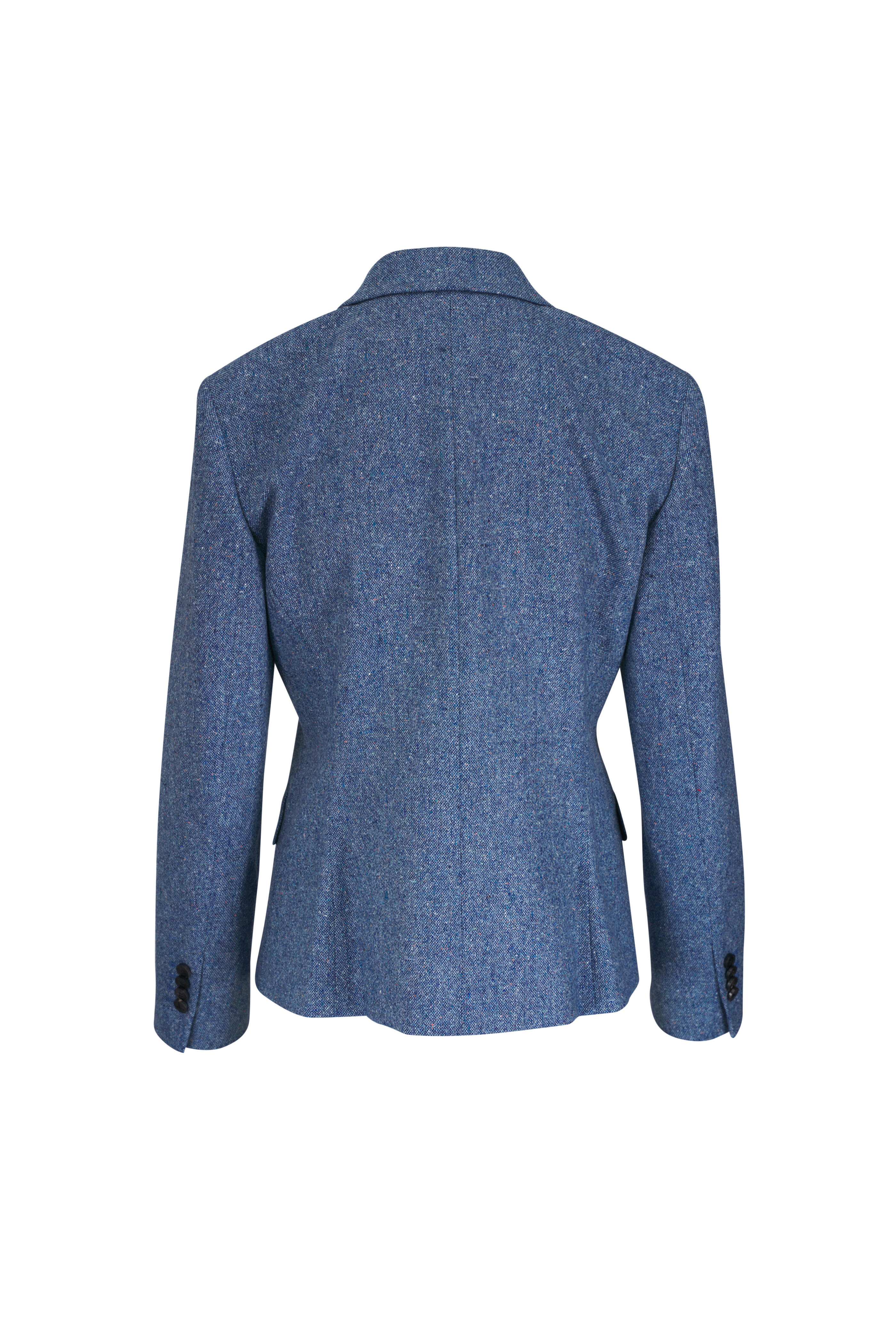 Lafayette 148 New York - Bluebell Multi Donegal Tweed Button Fitted Blazer