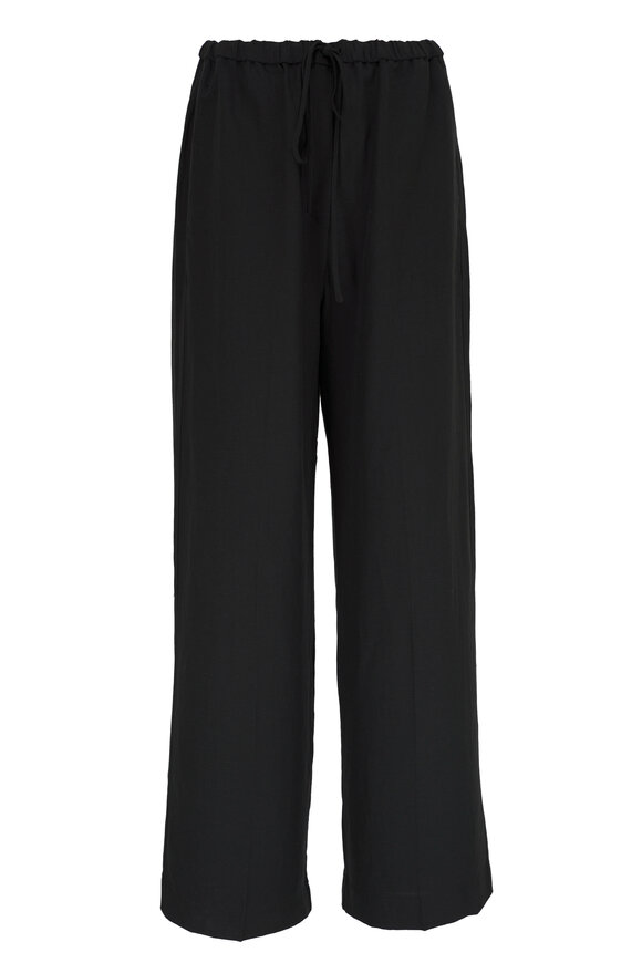 Totême Black Fluid Drawstring Pant - view 1