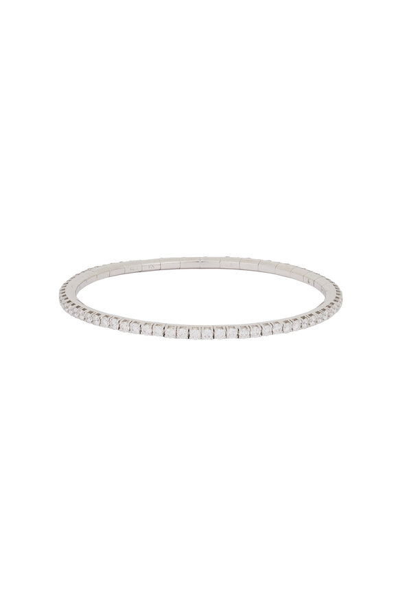 Demeglio 18k White Gold Diamond Tennis Bracelet