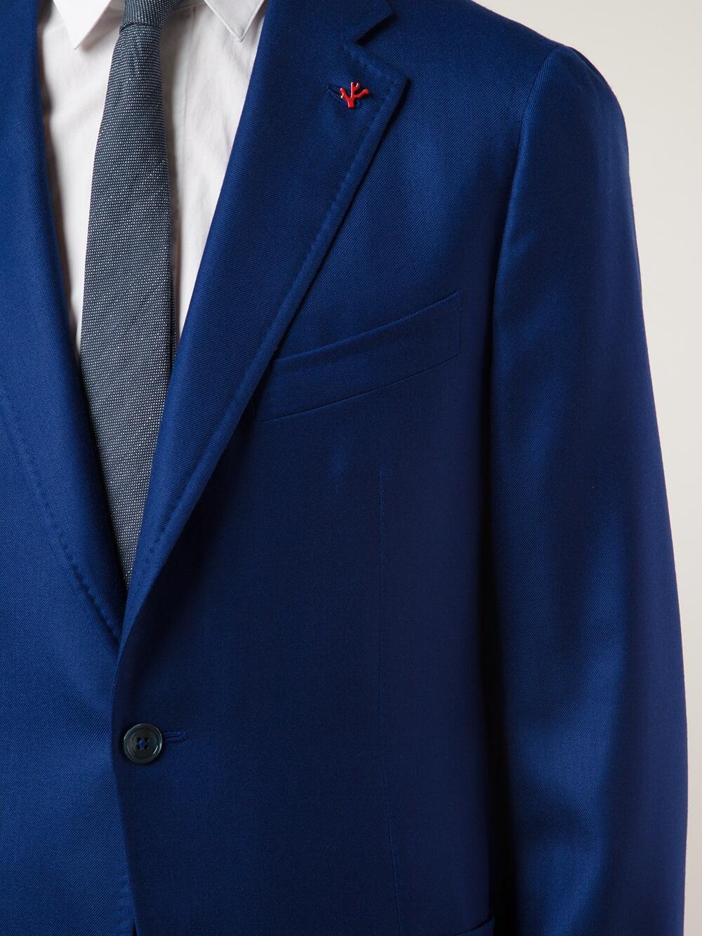 Isaia - Dustin Royal Blue Cashmere & Silk Sportcoat