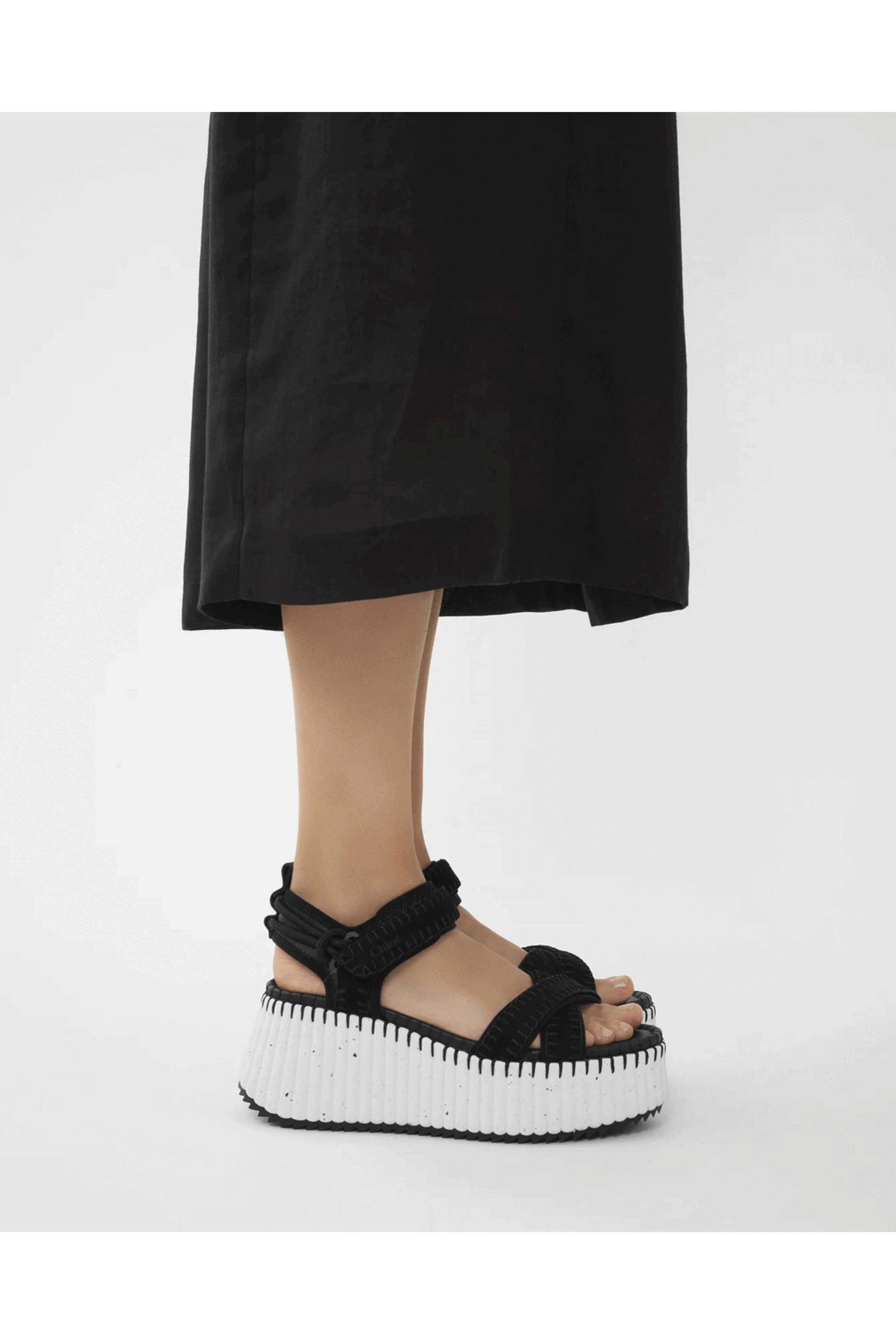 【Chloe】NAMA SANDAL◆CHC25U10PRY Chloé Nama Wedge Sandal | Chloé US