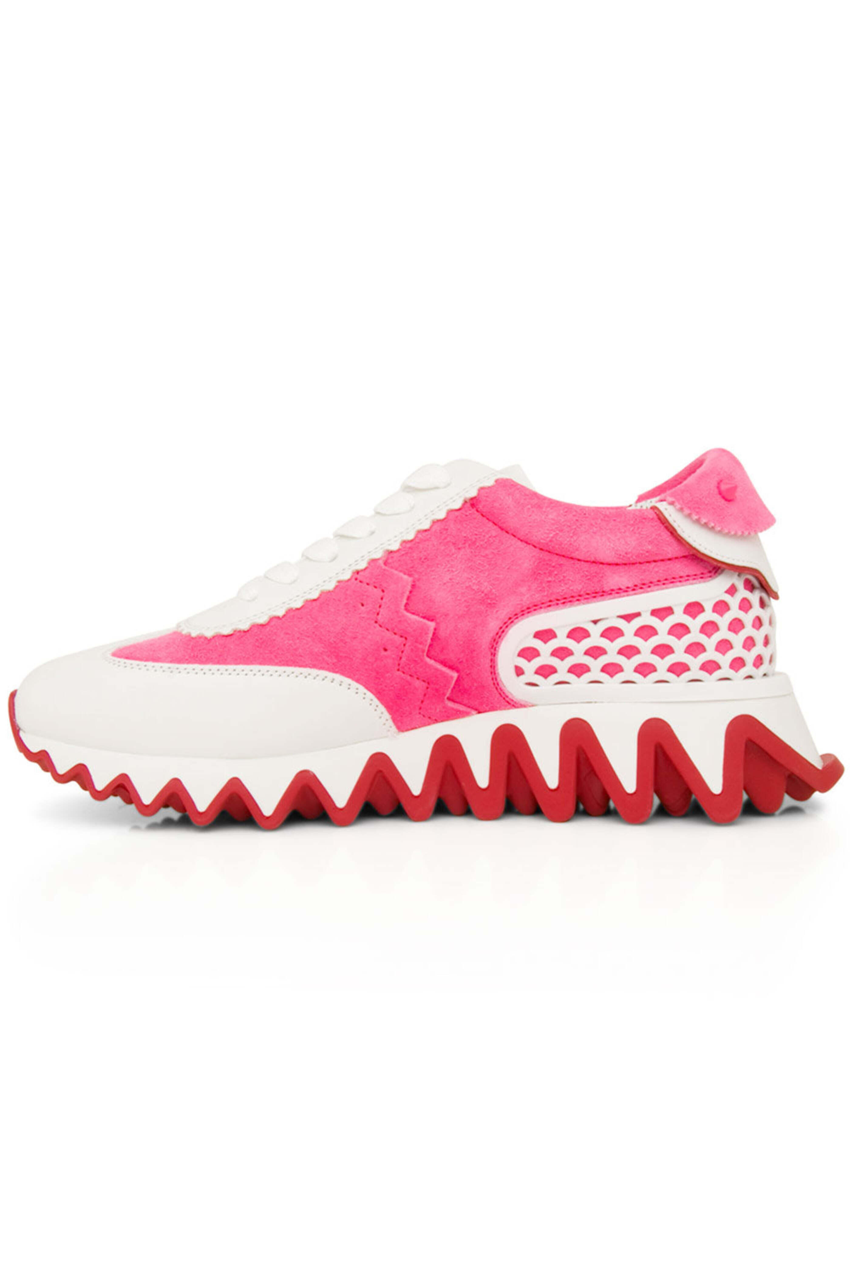 Christian Louboutin - Loubishark Sneaker in Pink and White