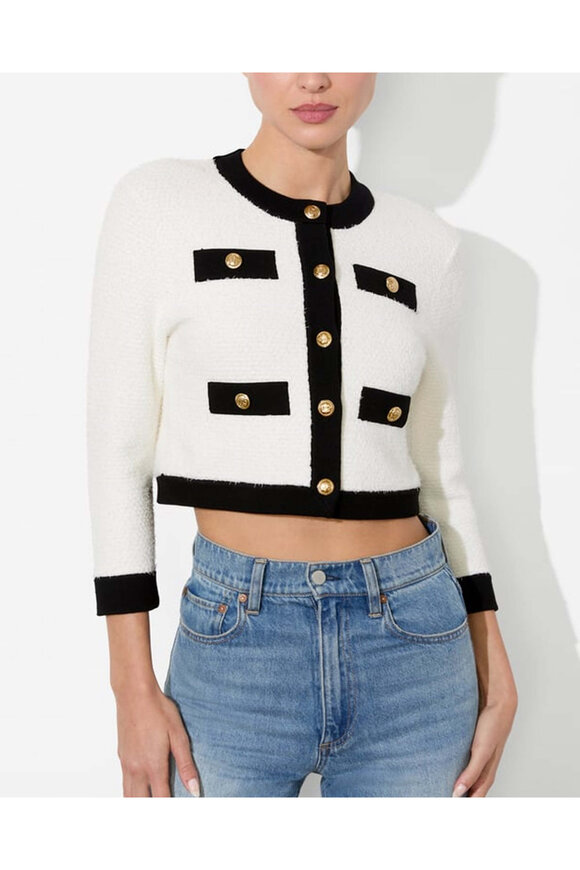 Alice & Olivia - Soft White Shakita Pullover | Mitchell Stores
