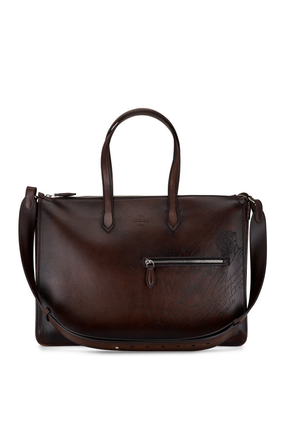 Berluti - Perspective Neo Scritto Leather Briefcase