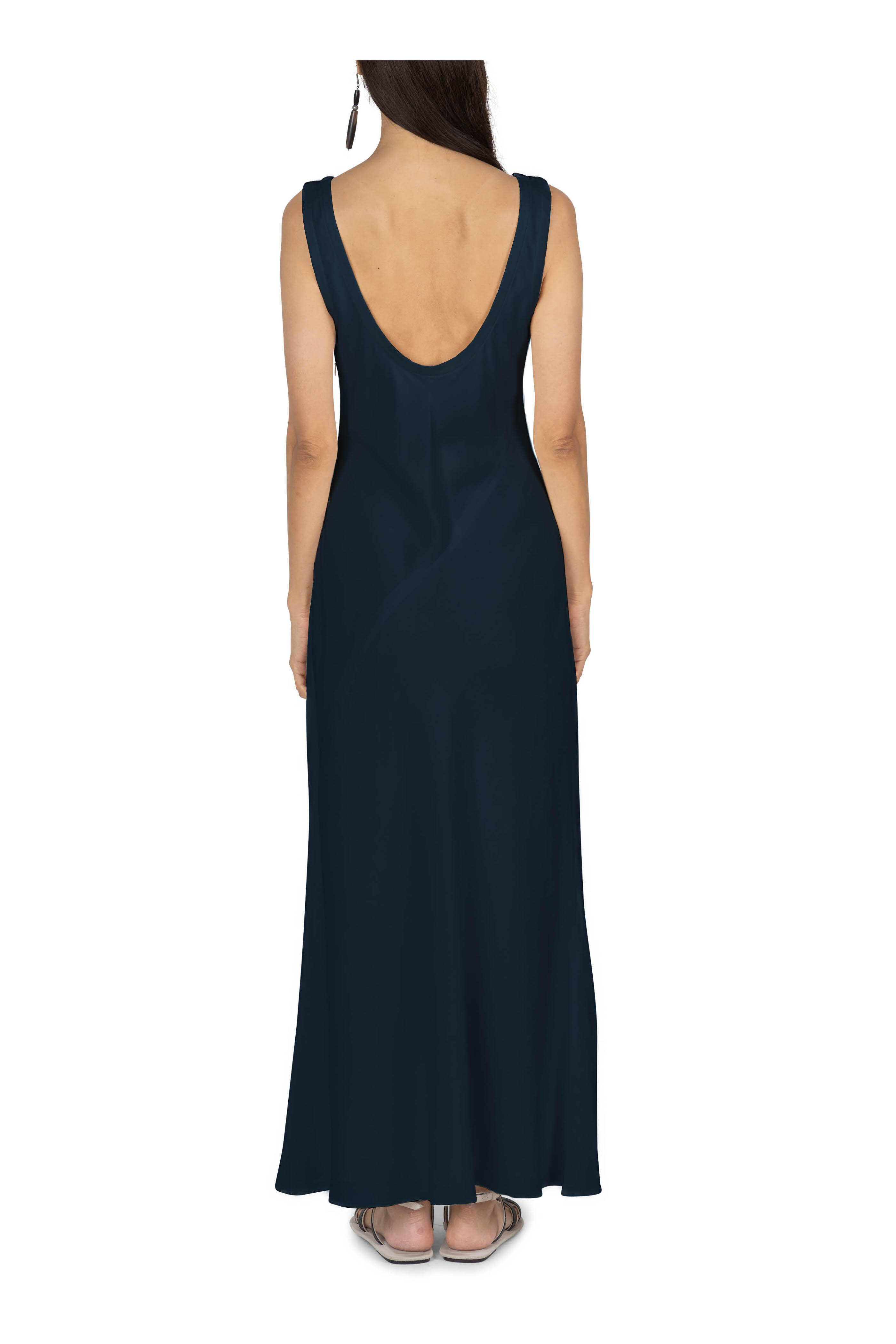Brunello Cucinelli - Navy Blue Minimal Tank Dress