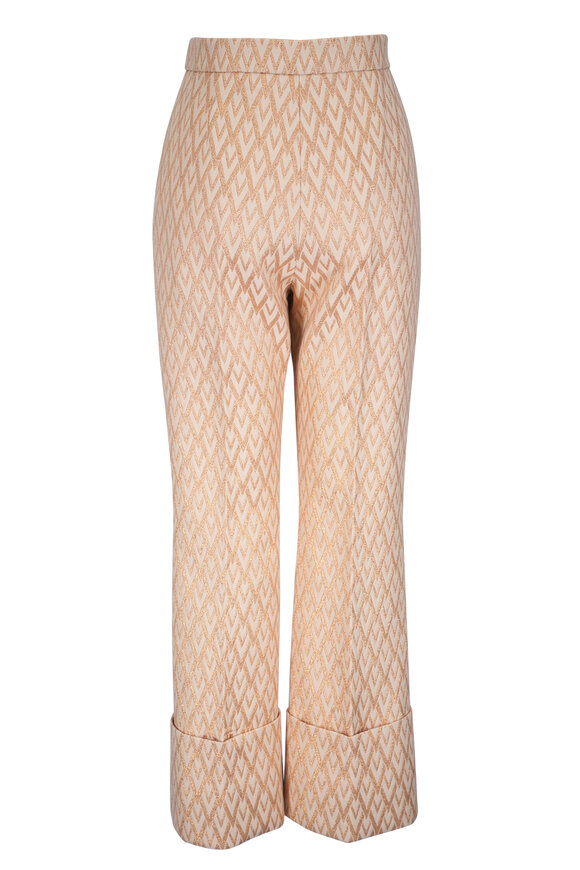 Valentino - Mossi Lurex Jacquard VLogo Pant