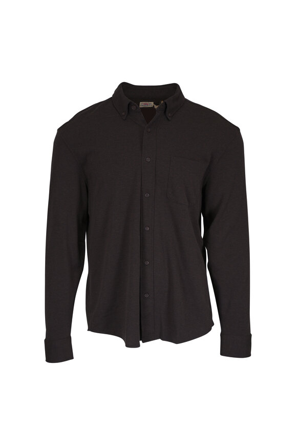 Faherty Brand Coastline Brown Button Down Shirt