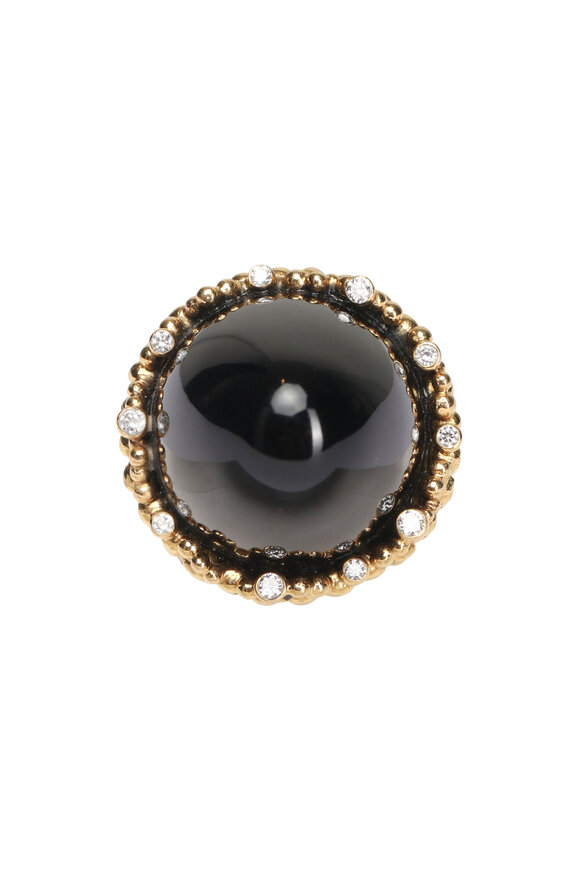 Garnazelle Black Onyx Beak Ring