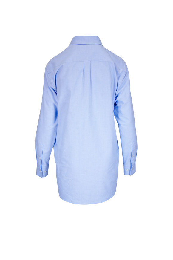 Moncler - Oxford Light Blue Cotton Blouse