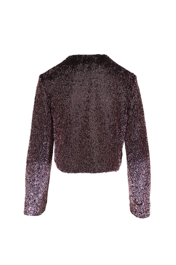Veronica Beard Bancroff Black & Copper Sequin Jacket - view 2