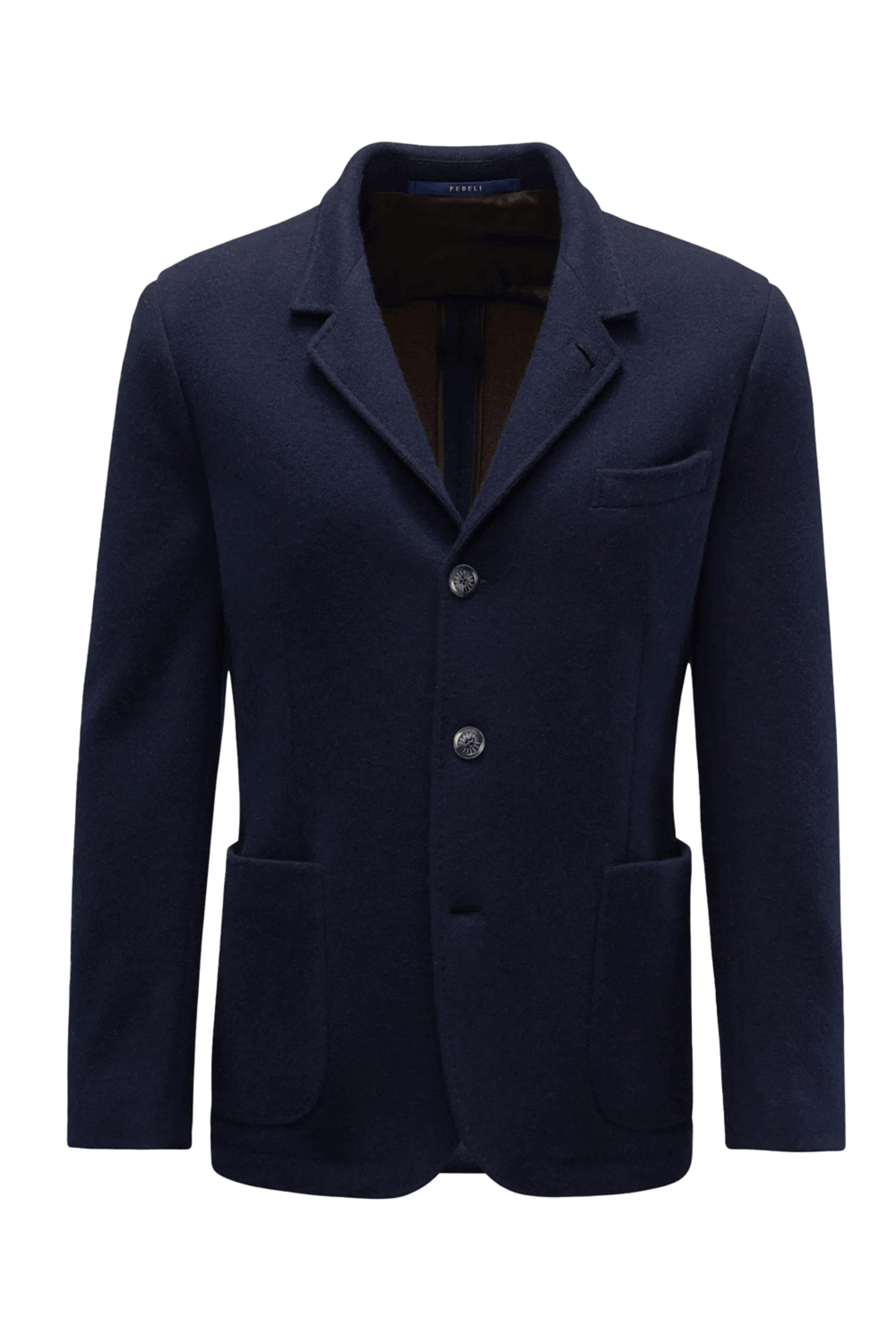 Fedeli - Navy Blue Cashmere Double Face Jacket