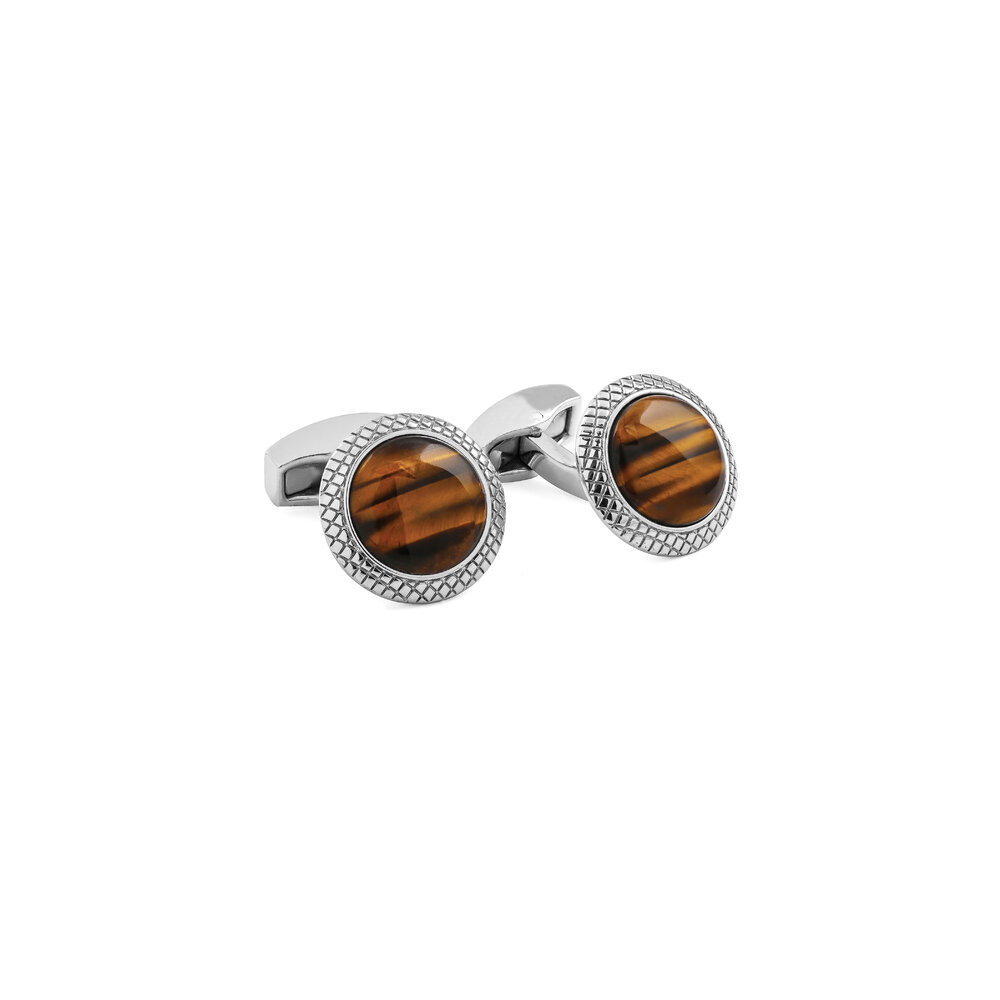 TATEOSSIAN　カフス　No.1141 Tateossian Men's Central Claw Grey Diamond Cufflinks