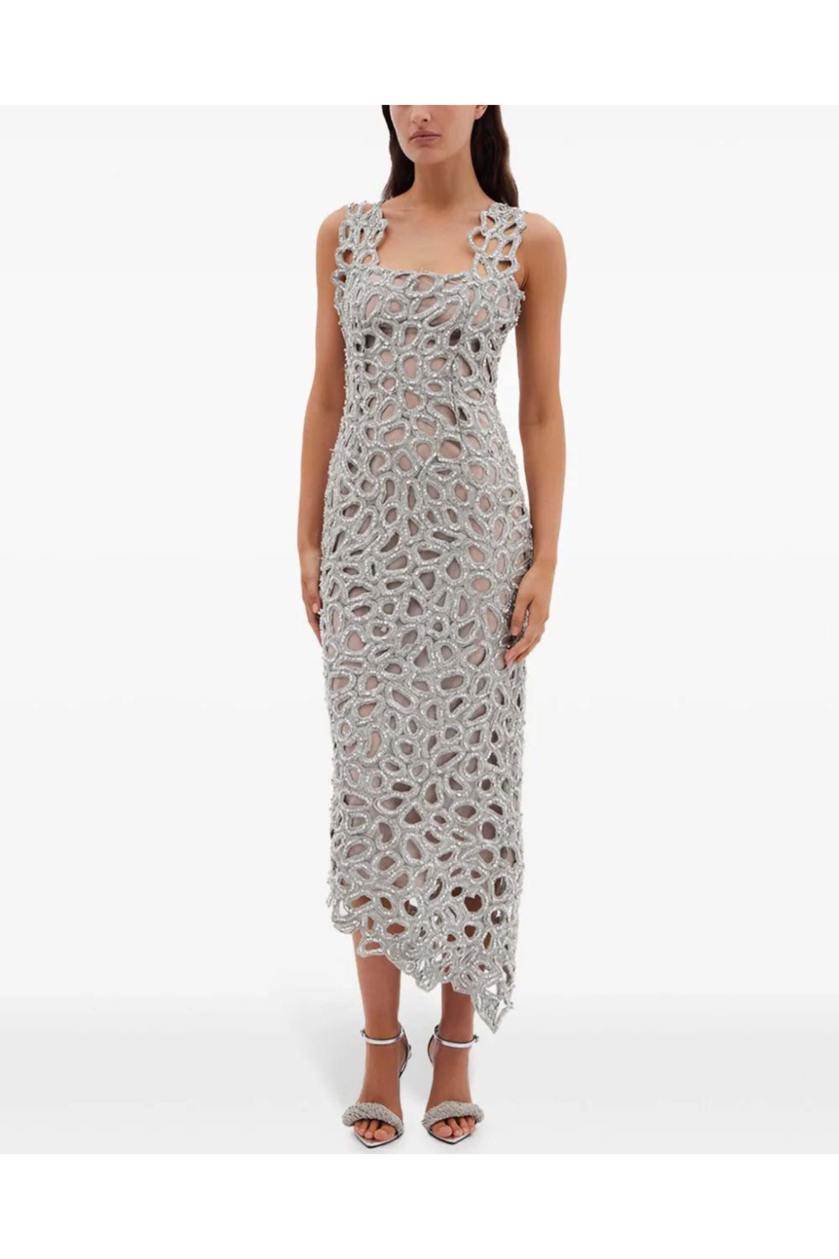 Rachel Gilbert - Silver Everett Dress