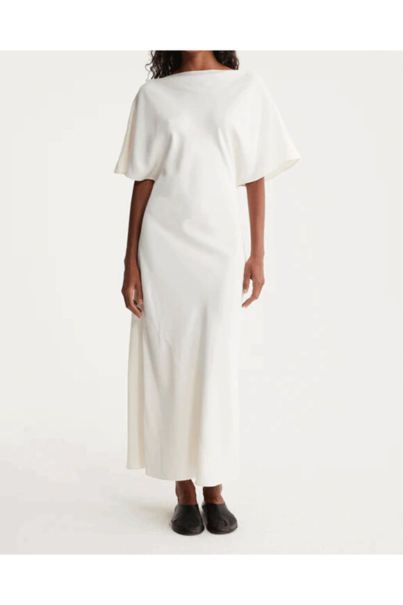 Rohe Frames - Cream Fluid Satin Dress | Mitchell Stores Rohe Frames - Cream Fluid Satin Dress | Mitchell Stores