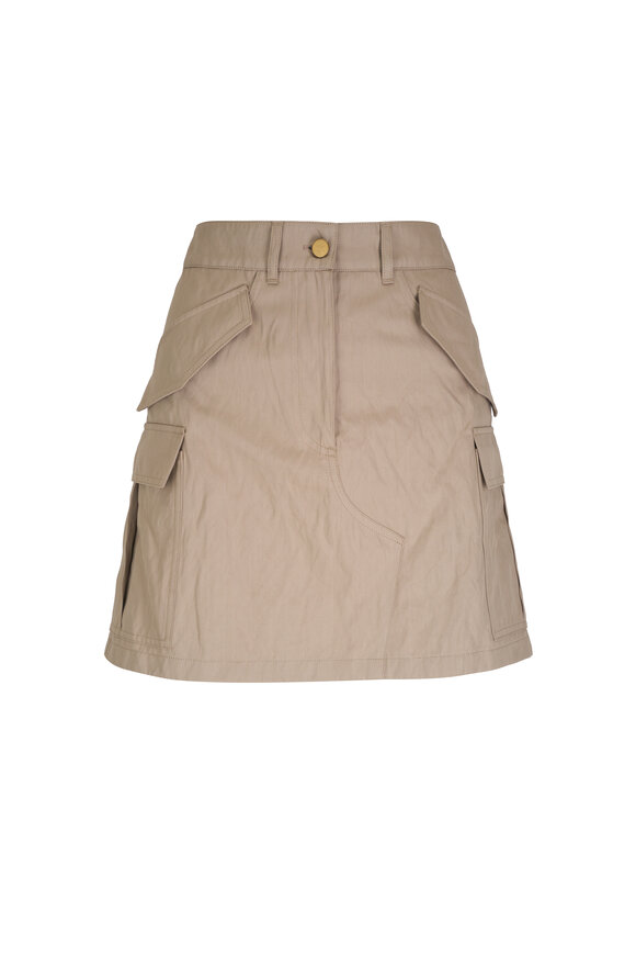 Michael Kors Collection Sand Cargo Mini Skirt 