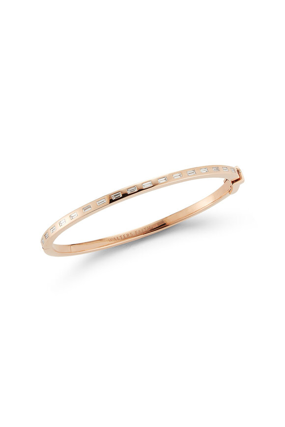 Walters Faith - Ottoline 18K Yellow Gold & Diamond Baguette Bangle