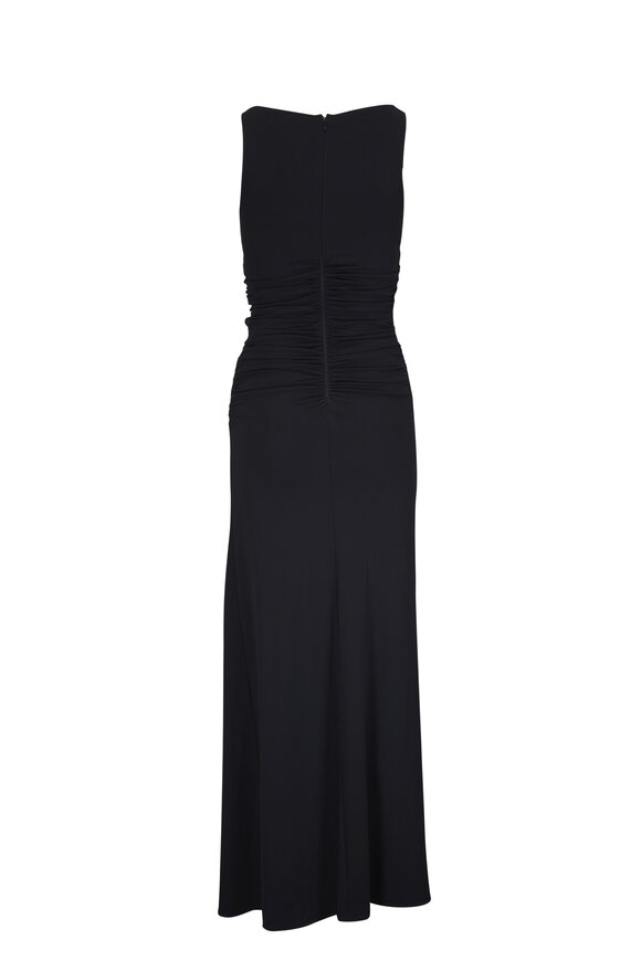 Michael Kors Collection - Black Ruched Tank Gown