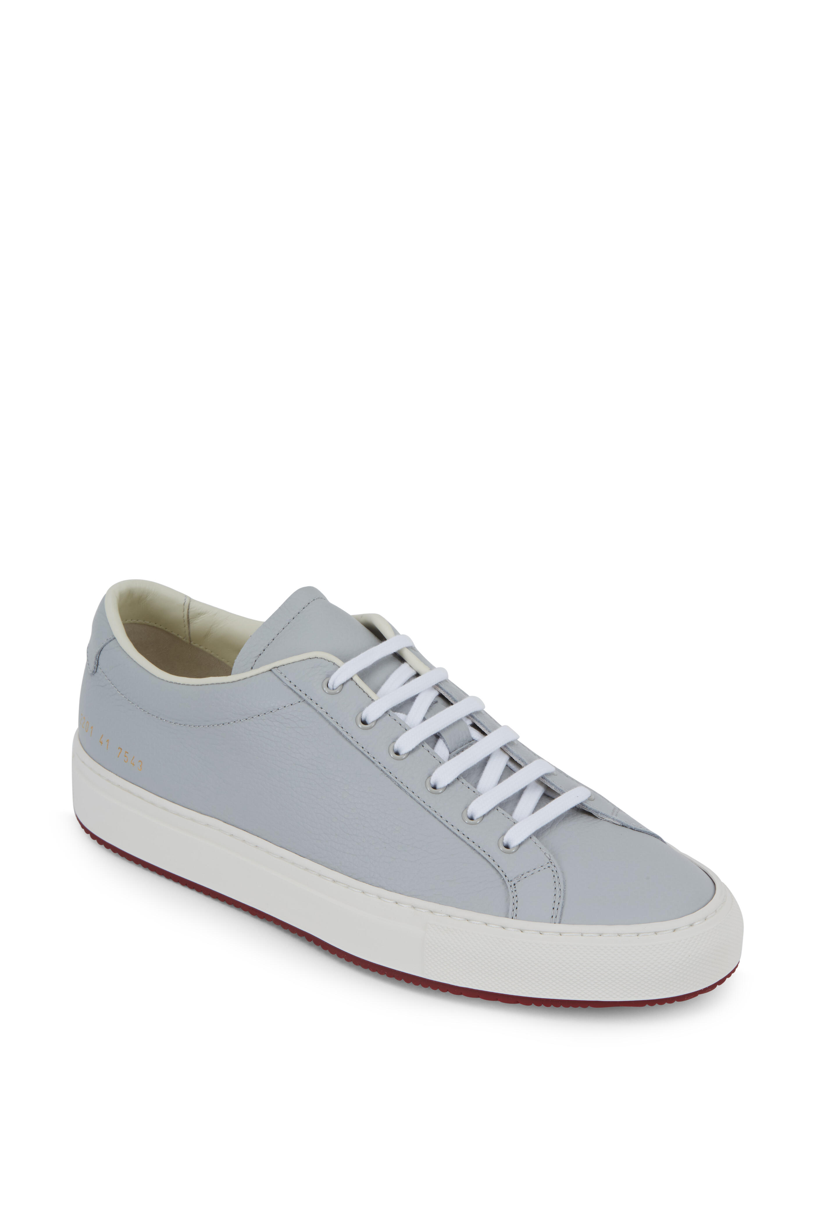 Common Projects - Achilles Light Gray Leather Sneaker