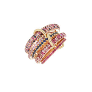 ■spinelli kilcollin■ダイヤモンド付き 18K ゴールド リング Spinelli Kilcollin Virgo 2 ダイヤモンド リング 18Kイエロー