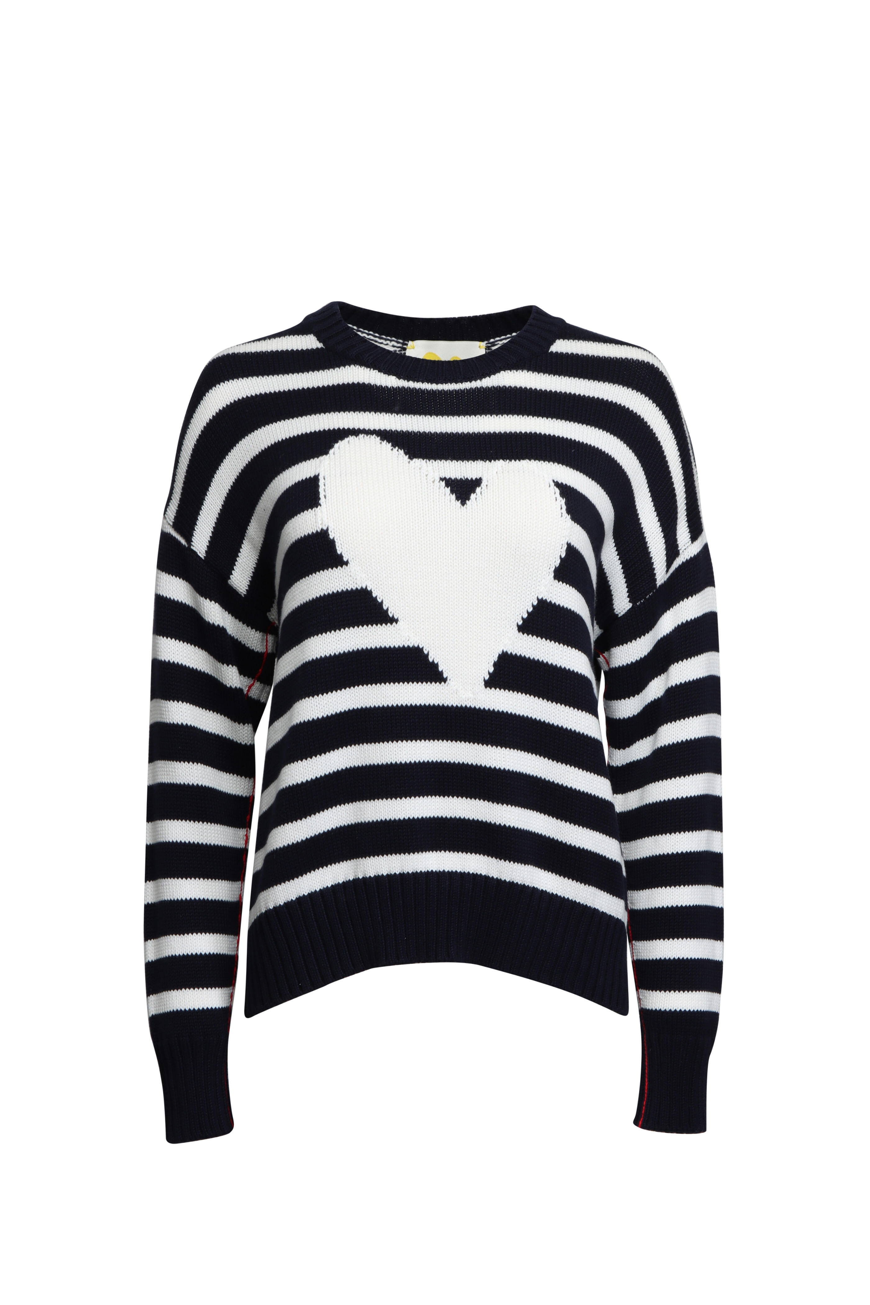 Kerri Rosenthal - Summer Imperfect Heart Indigo & White Sweater