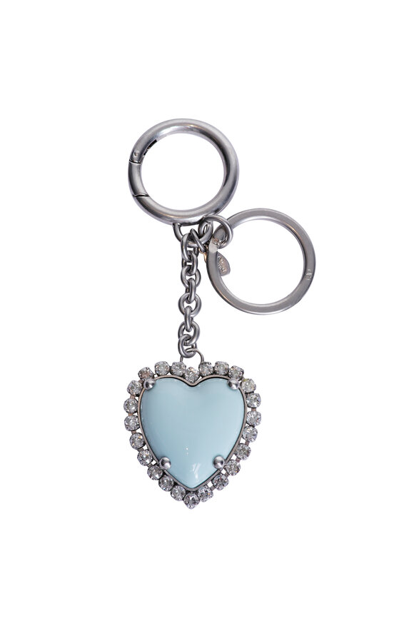 【VALENTINO】 Chez Valentino keychain Chez Valentino Metal And Enamel Bag Charm With Key Ring for