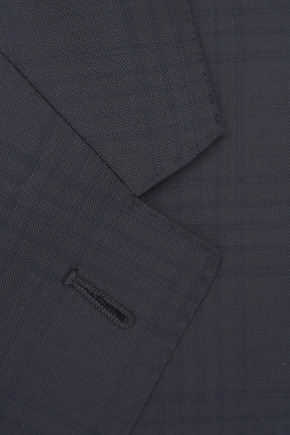 Zegna - 15milmil15 Dark Blue Plaid Wool Suit