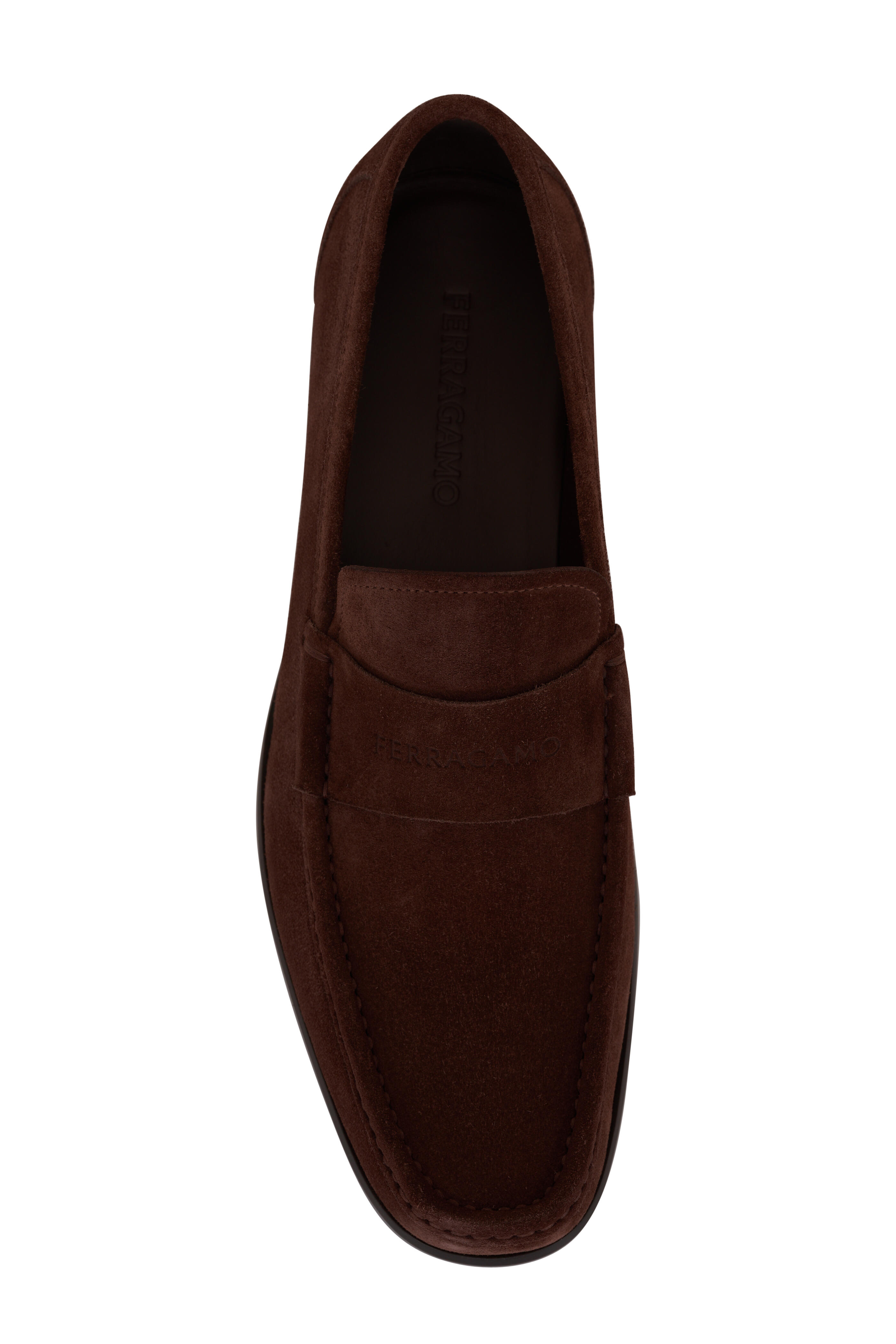 【関税&送料込】Salvatore Ferragamo Dark Brown Suede Barbado Salvatore Ferragamo Grandioso Brown Suede Bit Loafers