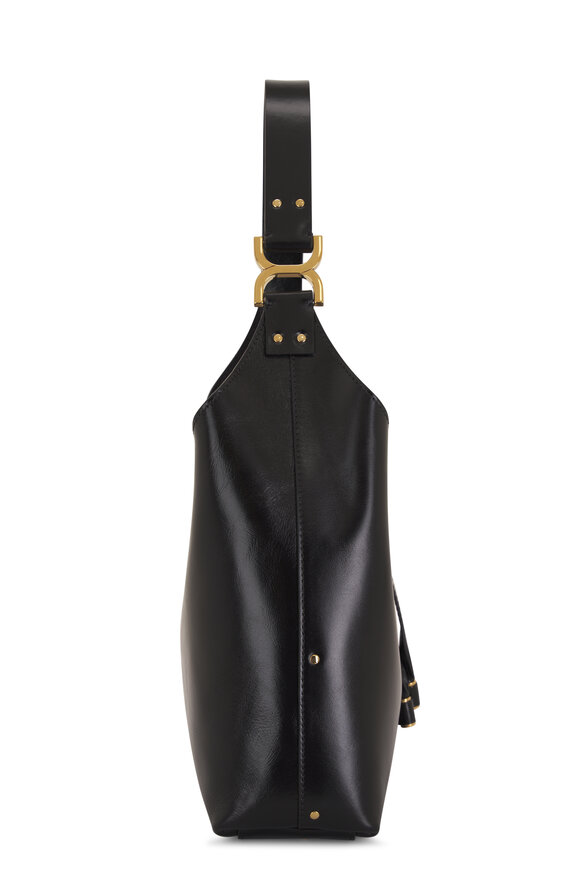 Chloé - Small Marcie Black Leather Hobo Bag 