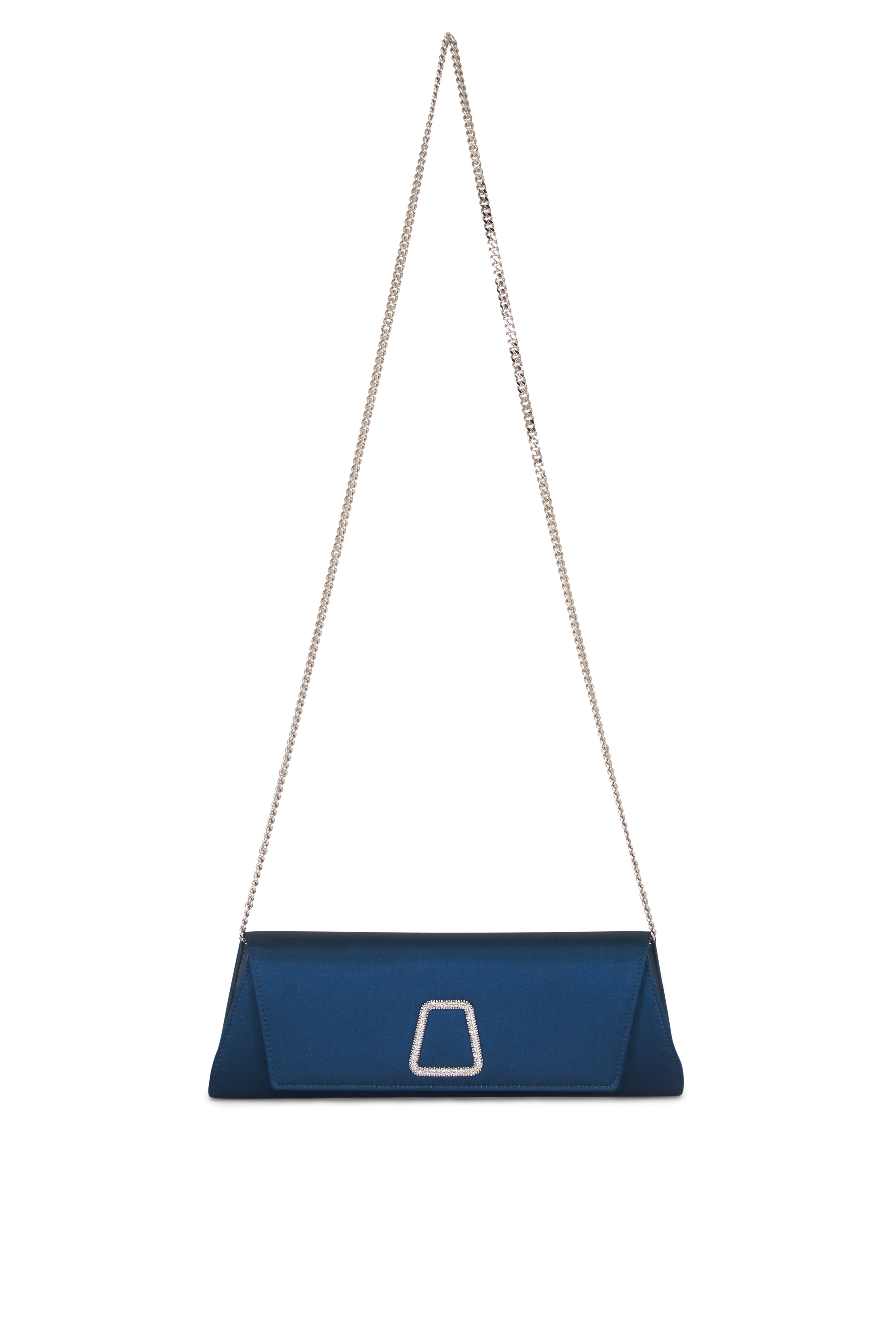 Akris - Small Anouk Deep Petrol Trapezoid Clutch - view 1