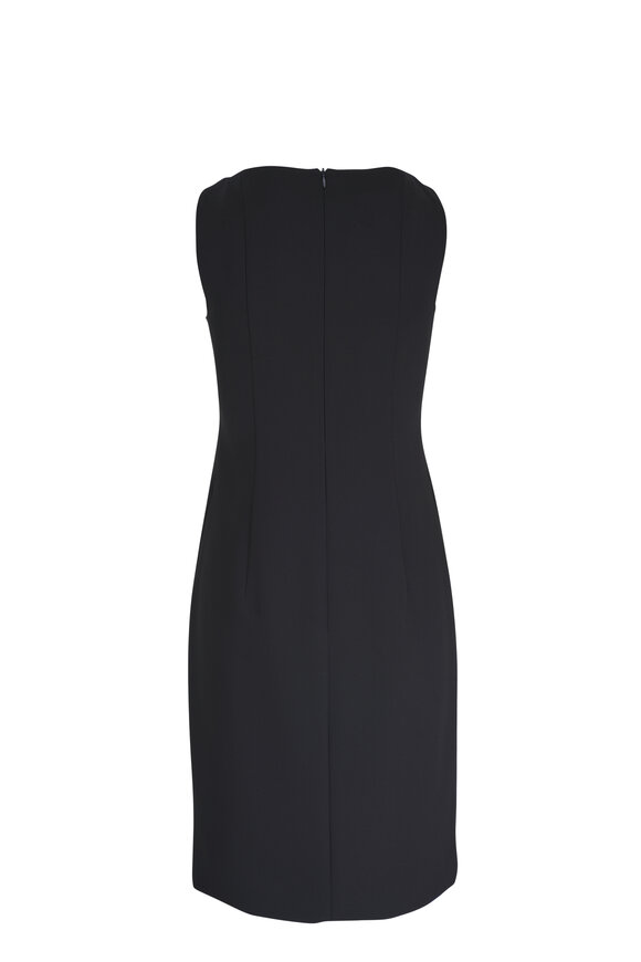 Akris - Black Stretch Silk Sheath Dress