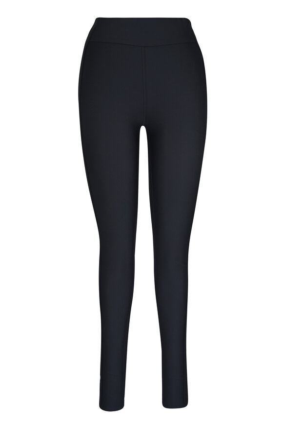 SAINT LAURENT ブラック サルエルパンツ Saint Laurent - Black Leather Bellbottom Pant | Mitchell Stores