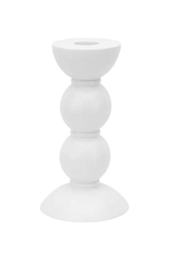 Addison Ross Medium White Bobbin Candle Stick