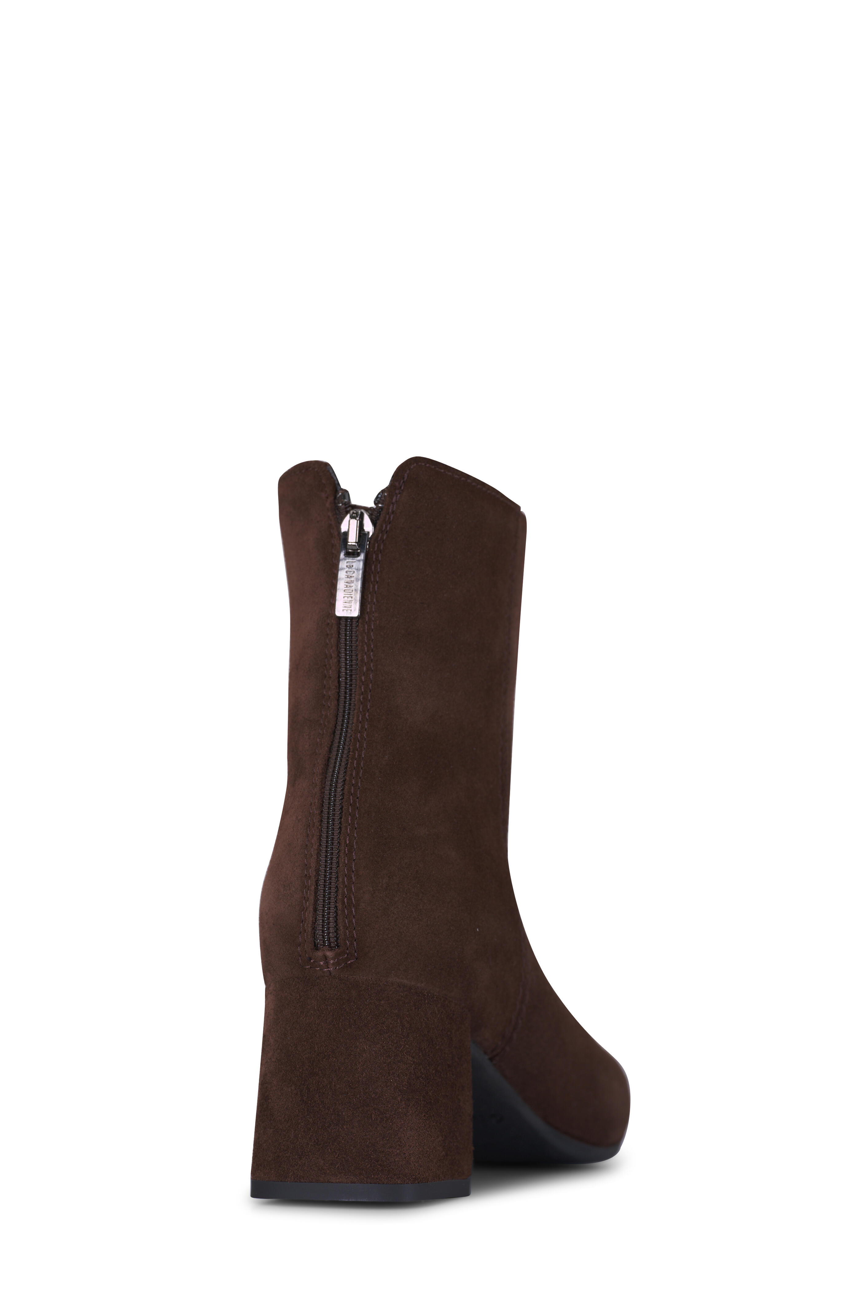 La Canadienne - Jason Brunette Suede Short Boot, 60mm