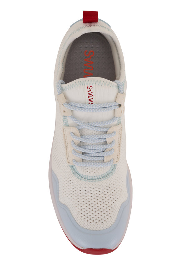 Swims - Tasso White & Ice Blue Knit Runner