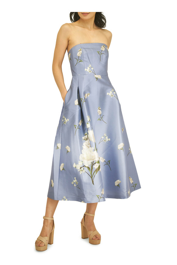 Sachin Babi Shay Twilight Roses Strapless Dress - view 5